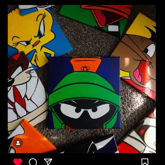 Original Art Painting of Martian The Marvin painting I did a long time ago - Picture 5 of 7